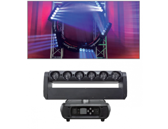 LED6颗40W光束摇头灯