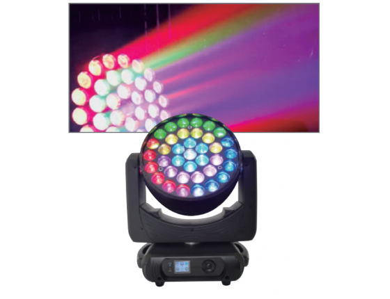 LED37颗15W变焦染色摇头灯