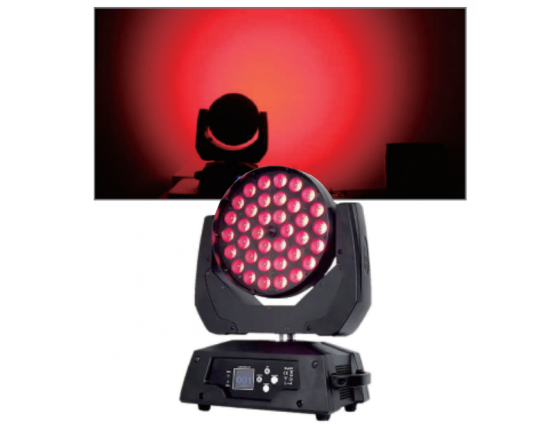 LED36颗12W变焦染色摇头灯